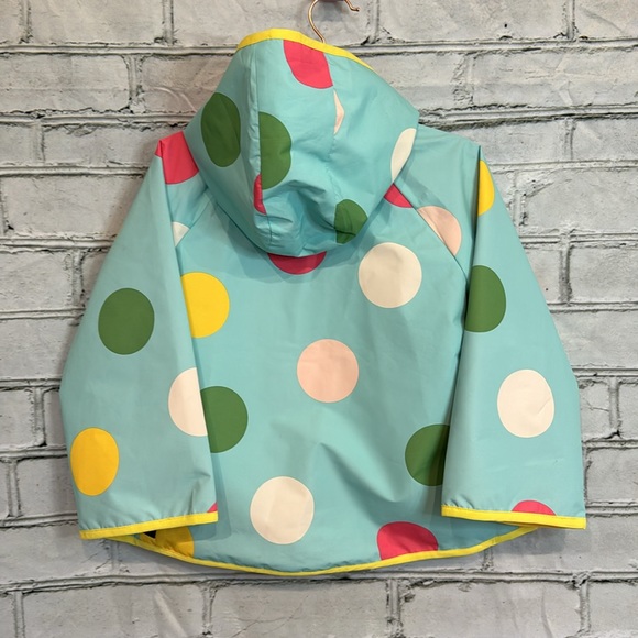 Matilda Jane Polka Dot Vinyl and Cotton Hooded Raincoat Size 6 (#2of2) - Picture 2 of 7